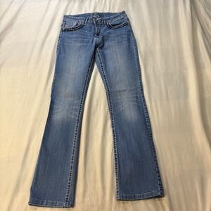 Cartise Embellished Bootcut Jeans Women's USA‎ 8 Low Rise Denim